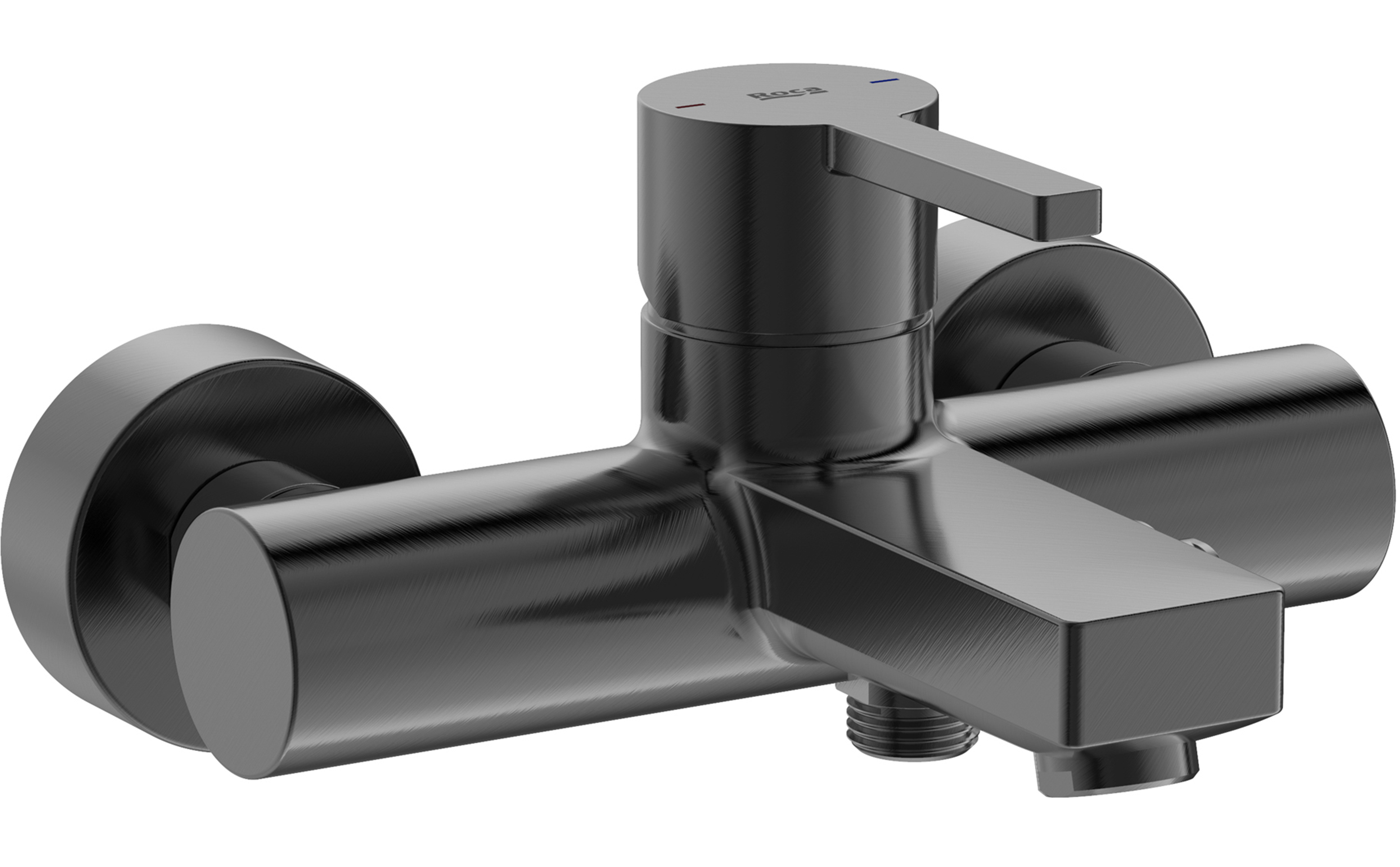 Roca Naia Black mitigeur bain-douche murale noir A5A0296NM0