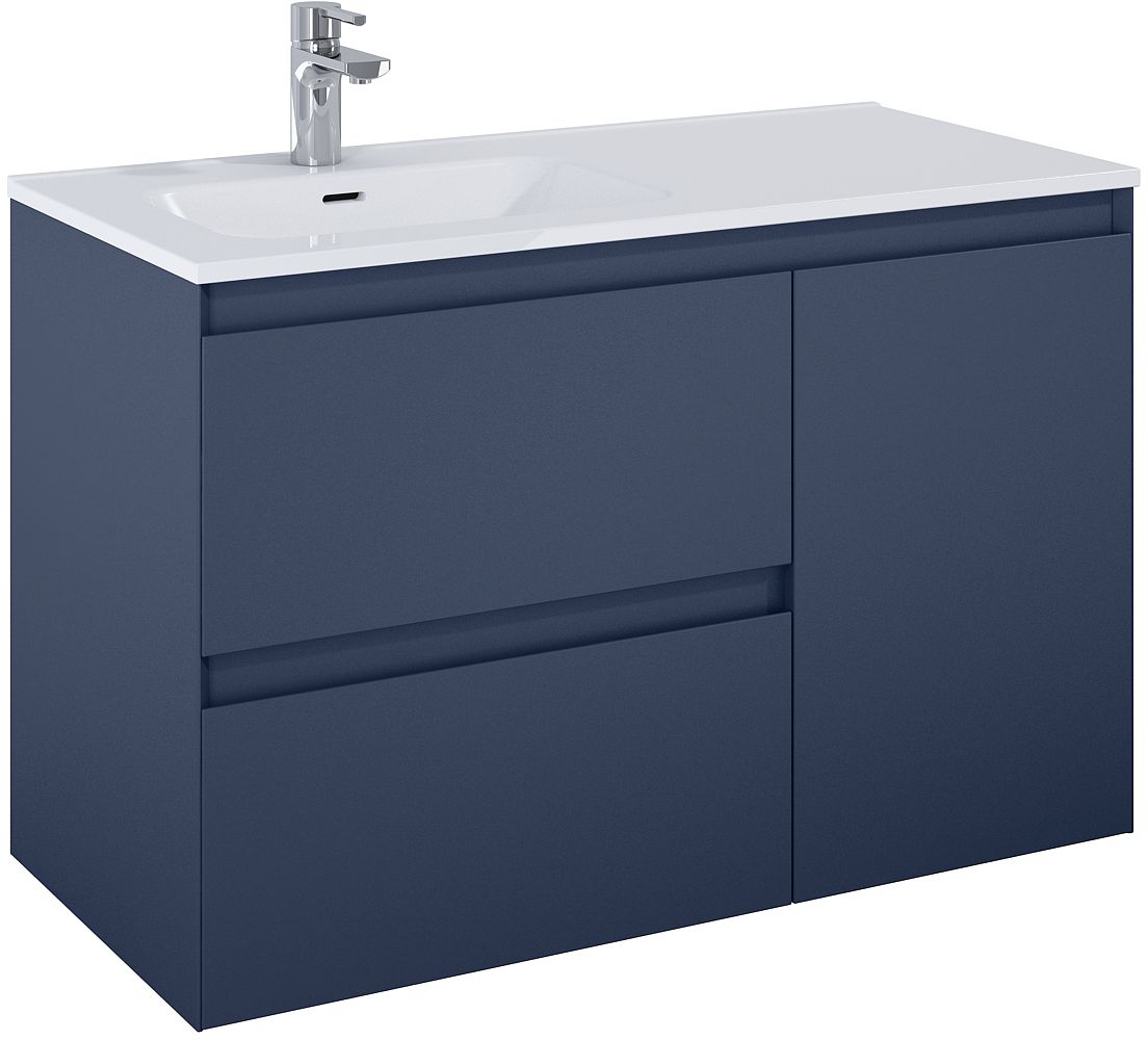 Elita Split armoire 100x45.8x63.5 cm sous-lavabo suspendu bleu RE011006057030