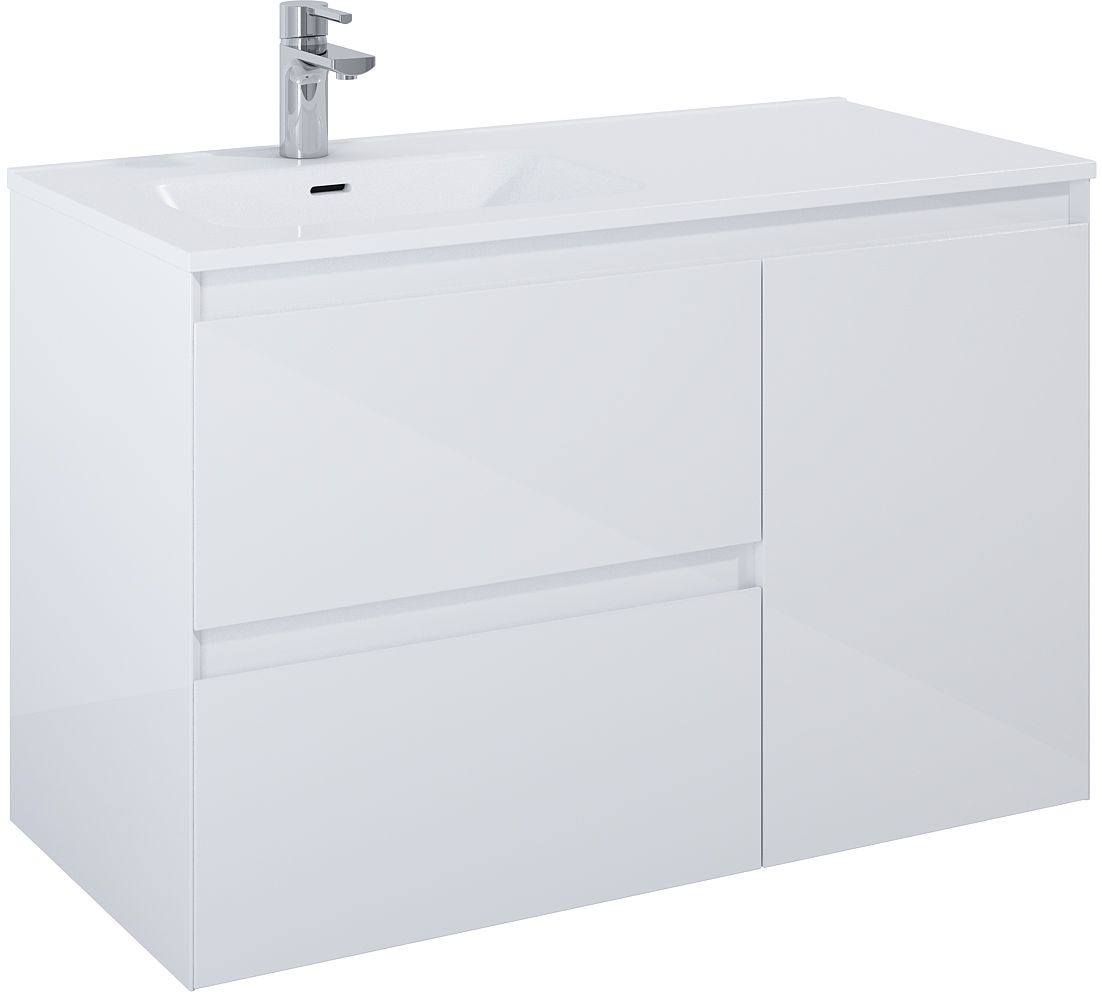 Elita Split armoire 100x45.8x63.5 cm sous-lavabo suspendu blanc RE011006058060