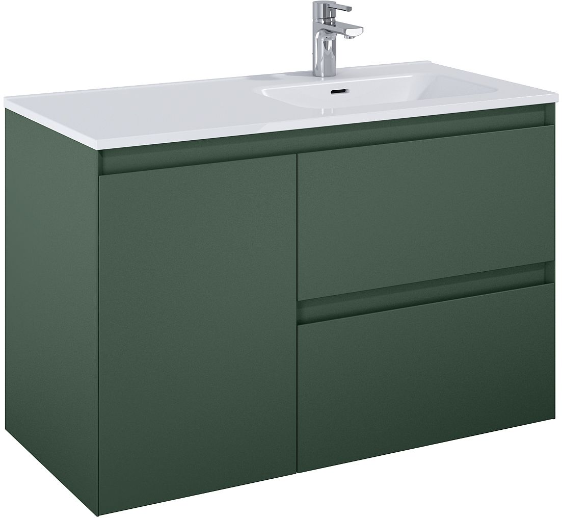 Elita Split armoire 100x45.8x63.5 cm sous-lavabo suspendu vert RE011005057010