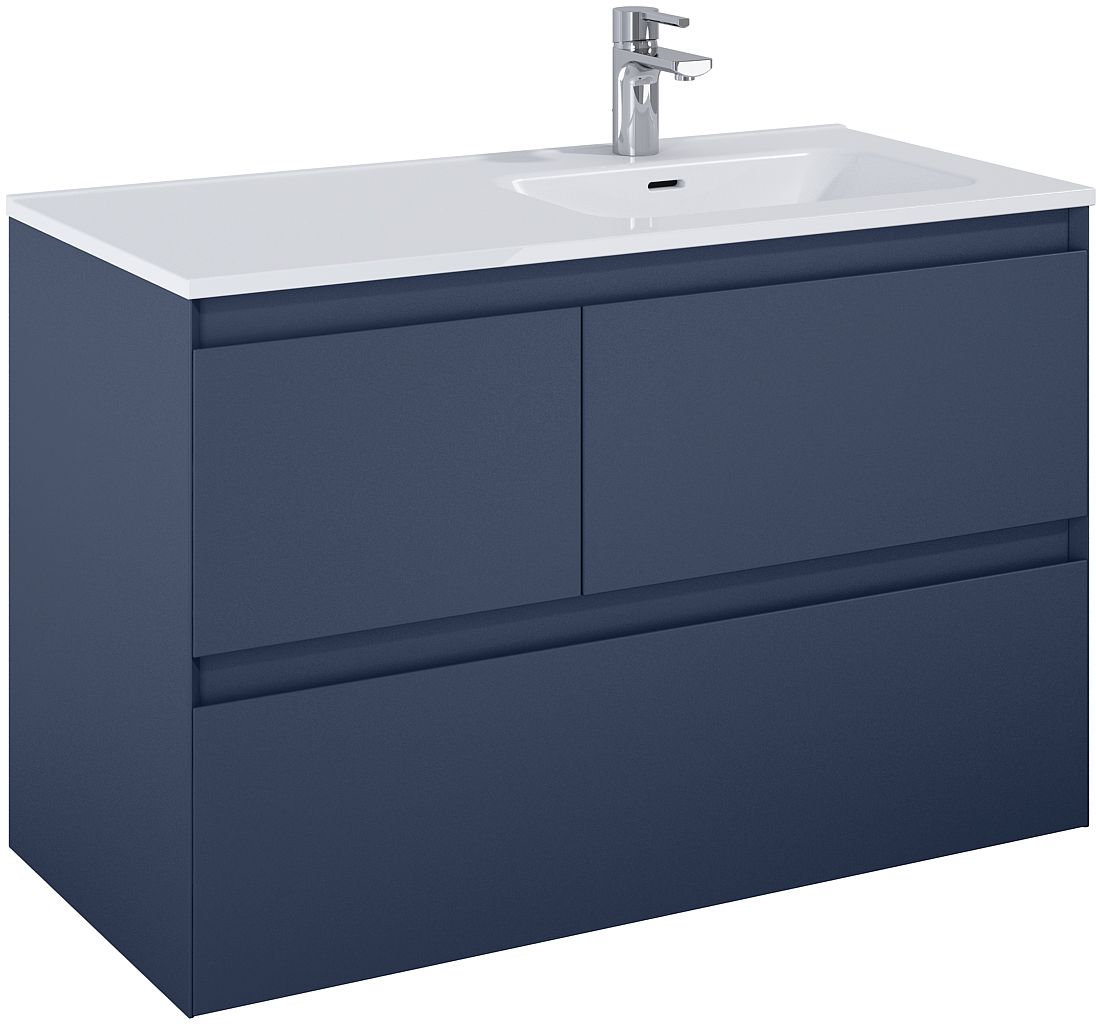 Elita Split armoire 100x45.8x63.5 cm sous-lavabo suspendu bleu RE011005157030