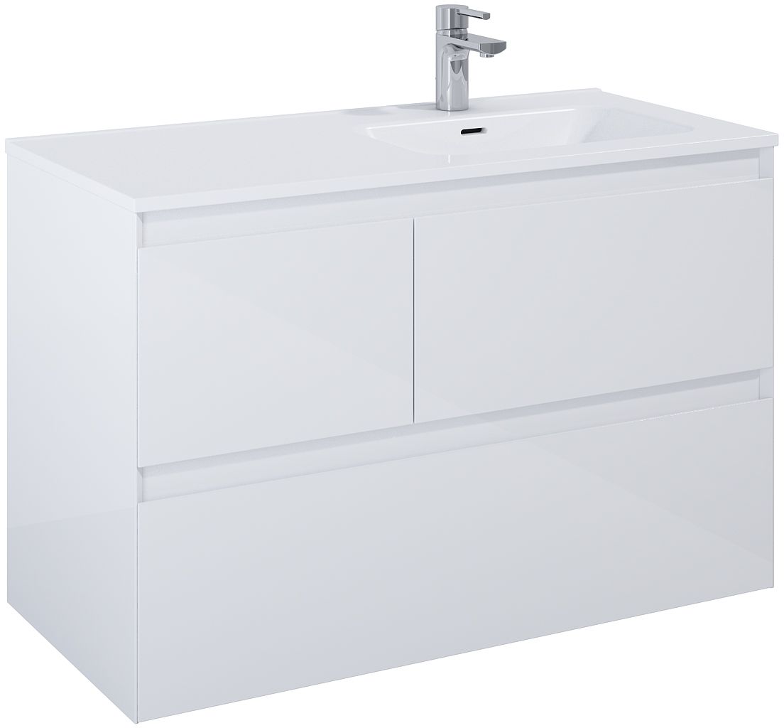 Elita Split armoire 100x45.8x63.5 cm sous-lavabo suspendu blanc RE011005158060