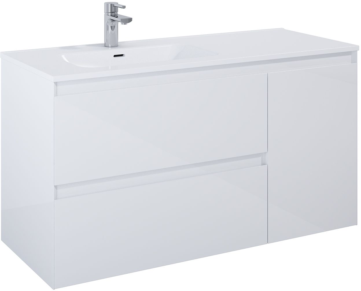 Elita Split armoire 120x45.8x63.5 cm sous-lavabo suspendu blanc RE011206258060