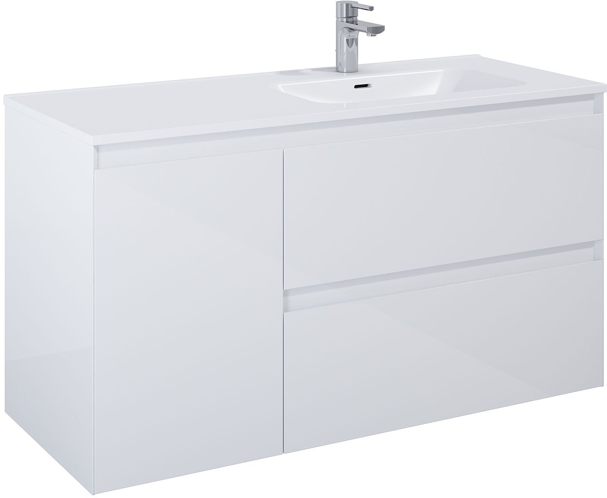 Elita Split armoire 120x45.8x63.5 cm sous-lavabo suspendu blanc RE011205258060