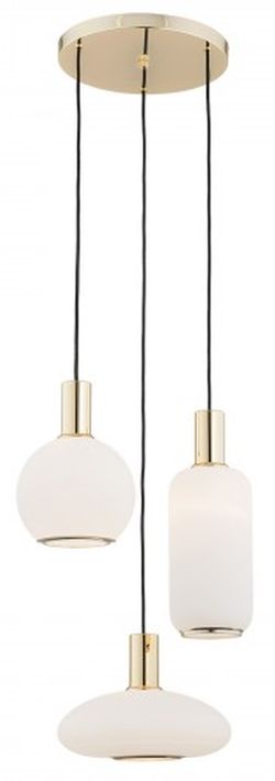 Argon Sagunto lampe suspendue 3x15 W laiton-opale 1489