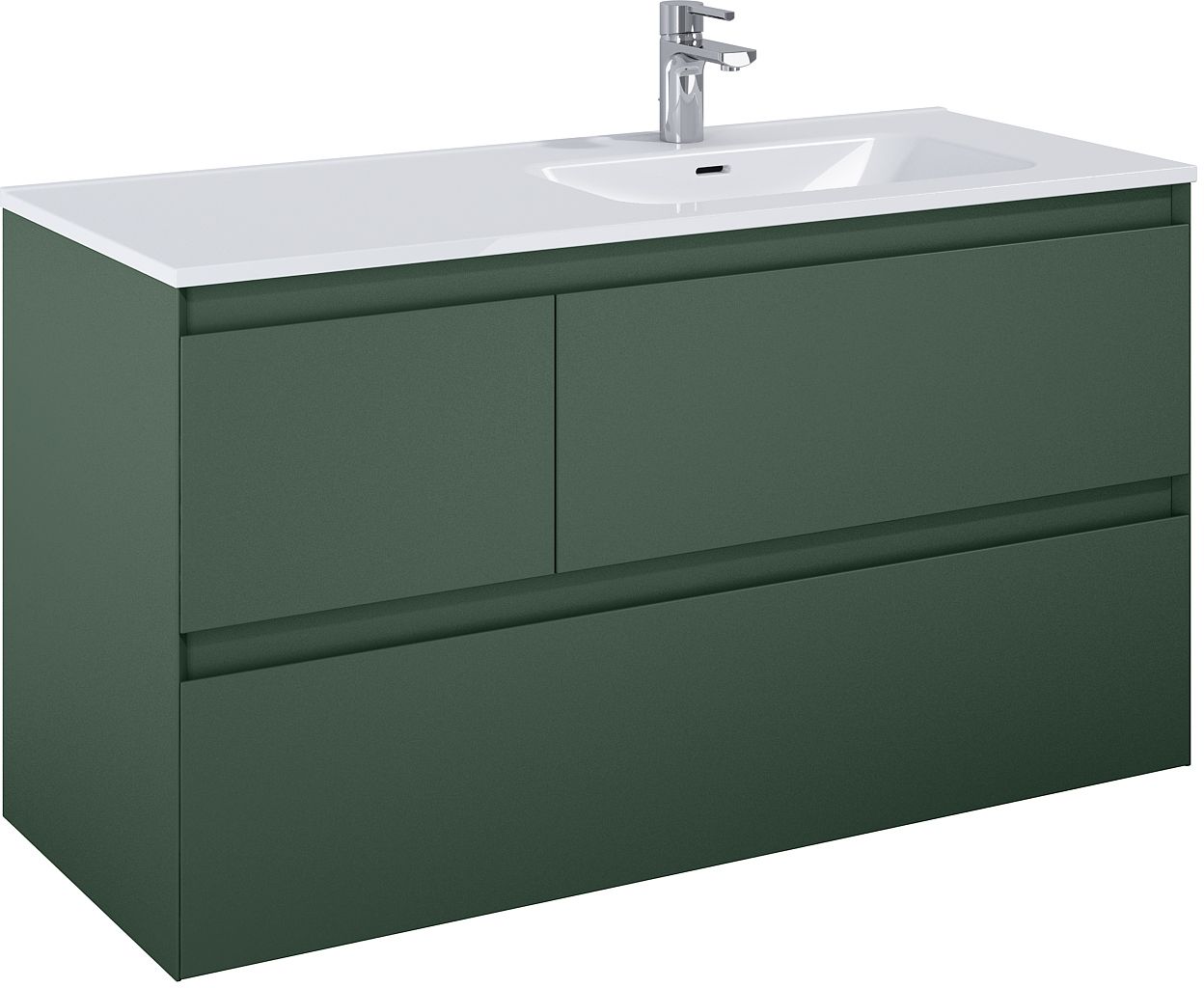 Elita Split armoire 120x45.8x63.5 cm sous-lavabo suspendu vert RE012005157010
