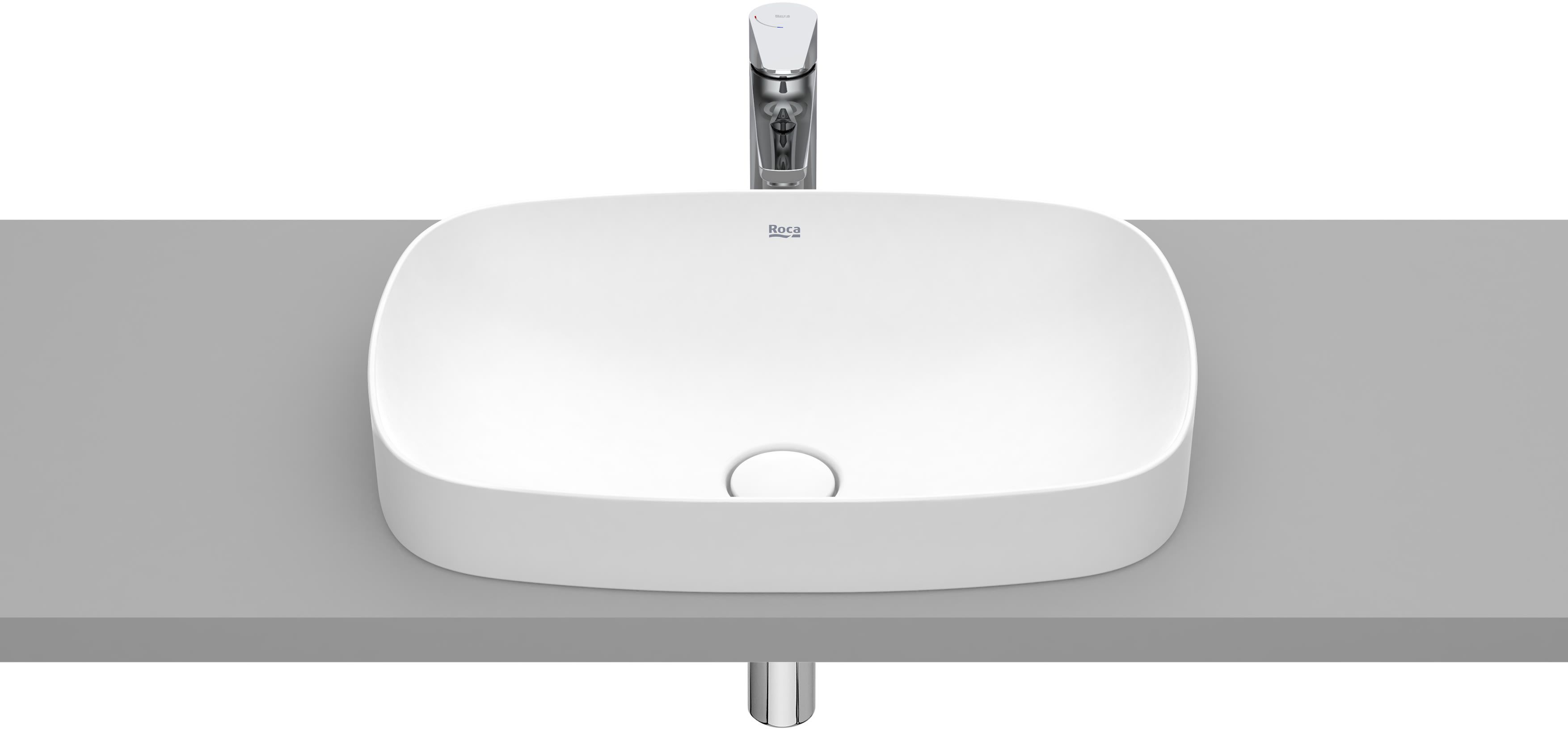 Roca Inspira lavabo 55x37 cm rectangulaire encastrée blanc mat A327504620