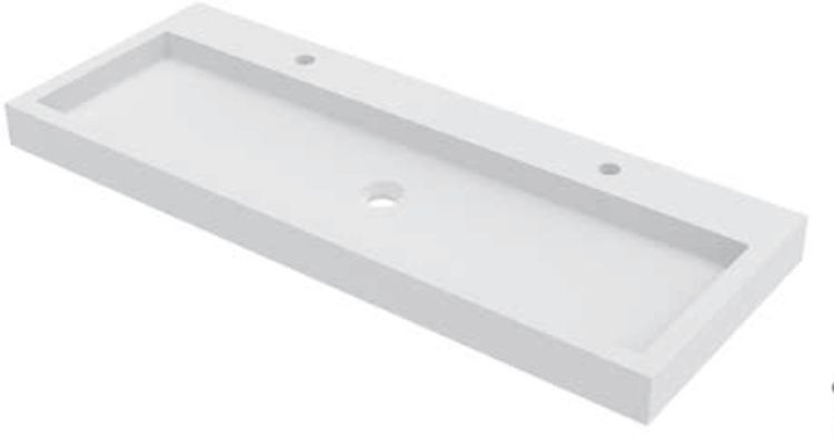 Riho Spring Vow lavabo 100.3x40.2 cm rectangulaire classique-de meuble blanc W004009105