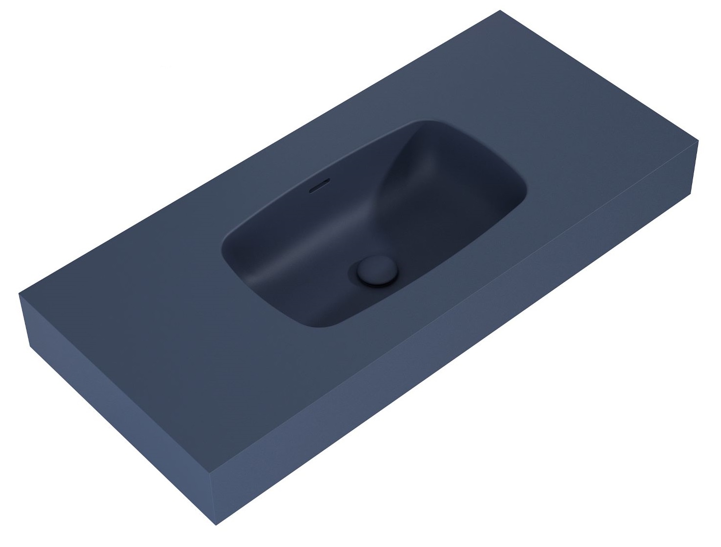 Elita Dimple lavabo 100.8x46 cm rectangulaire classique bleu mat RE041000027030