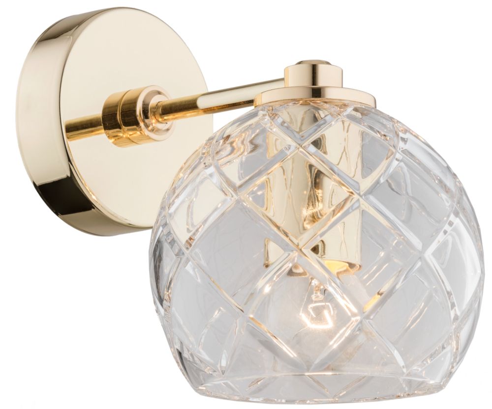 Argon Oviedo applique murale 1x15 W laiton-transparent 4202