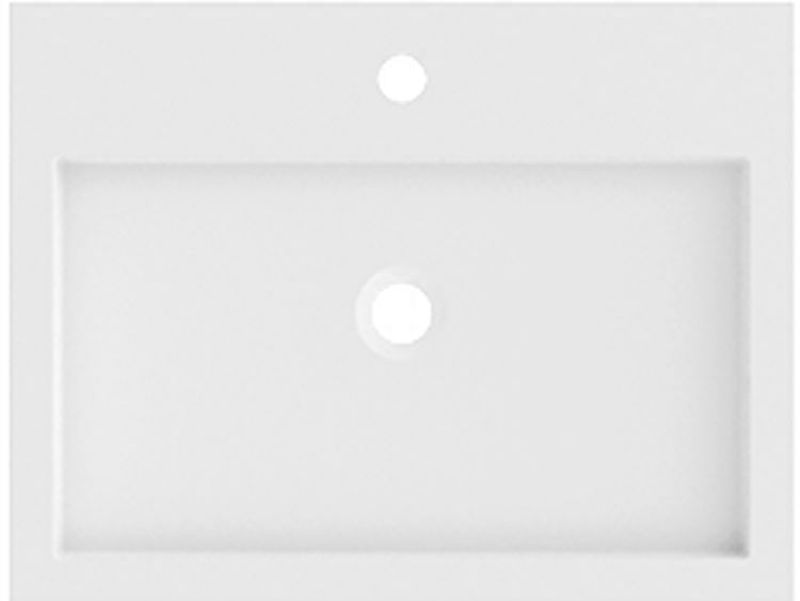 Riho Spring Vow lavabo 60.3x46.2 cm rectangulaire classique-de meuble blanc mat W004001105