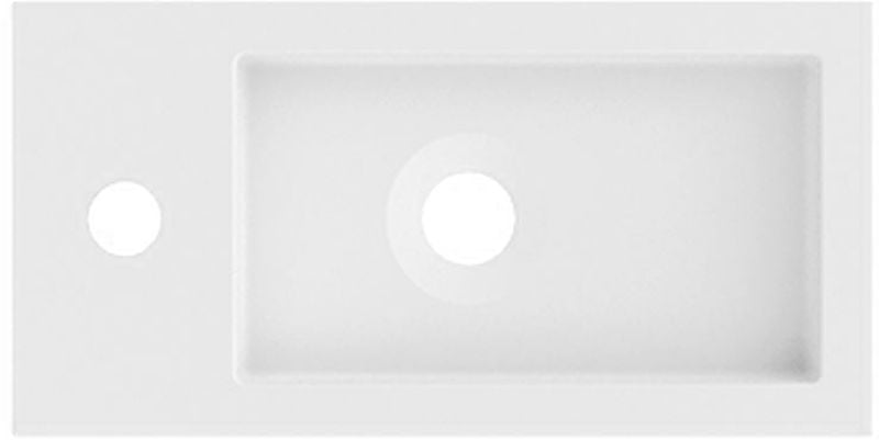 Riho Spring Vow lavabo 40.5x20.5 cm rectangulaire classique-de meuble blanc W004011105