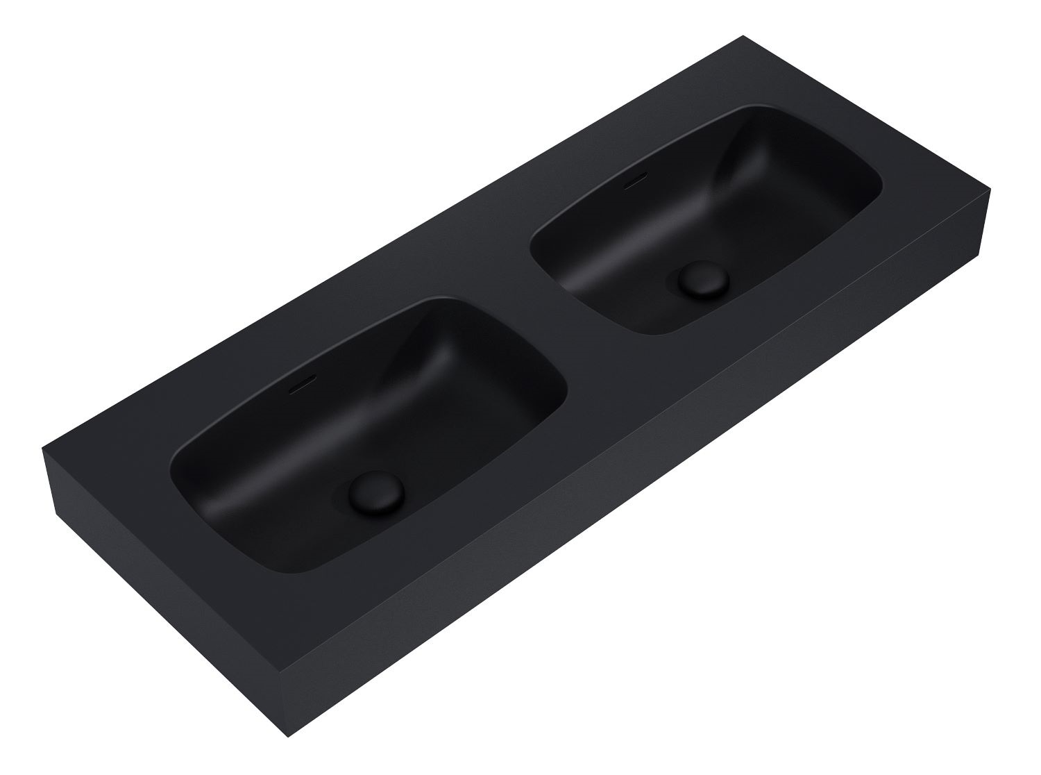 Elita Dimple lavabo 121x46 cm rectangulaire classique-double noir RE041200027160