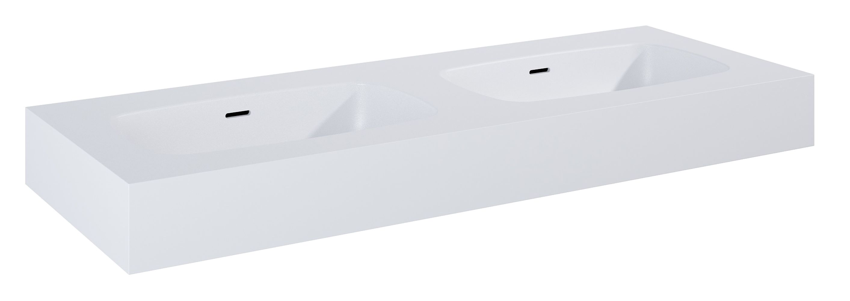 Elita Dimple lavabo 121x46 cm rectangulaire classique-double blanc RE041200025290