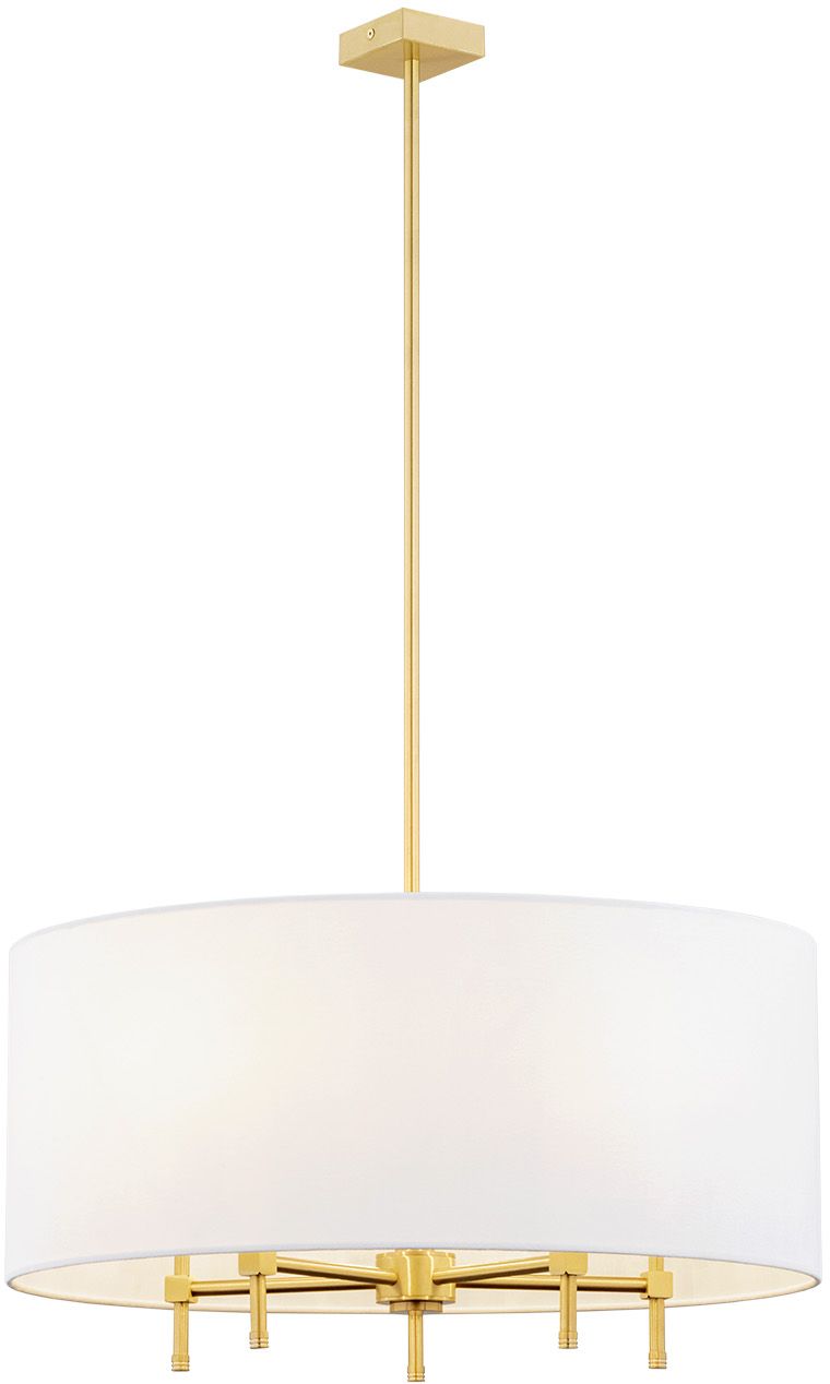 Argon Abbano plafonnier 5x7 W blanc-laiton 2132