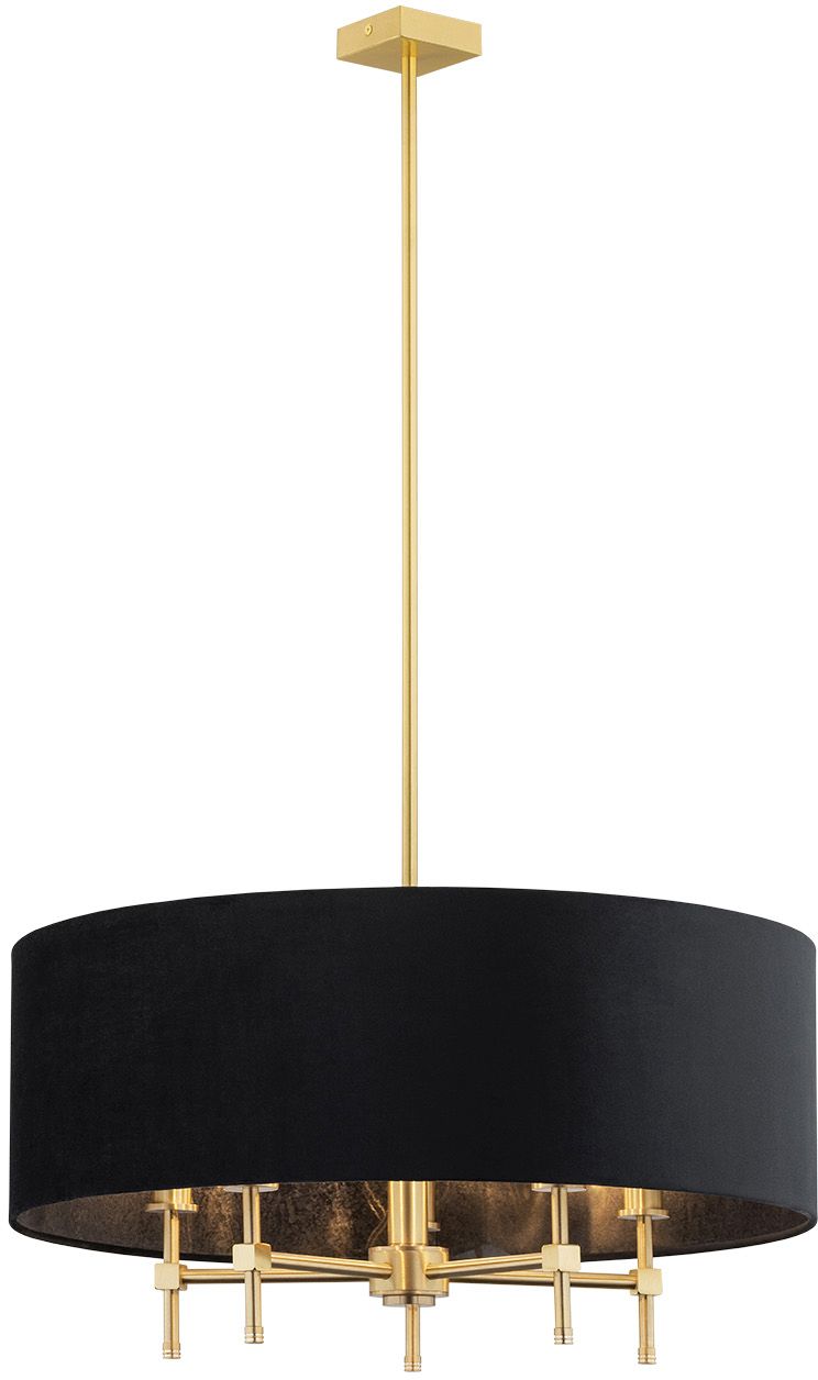 Argon Abbano plafonnier 5x7 W noir-laiton 2133