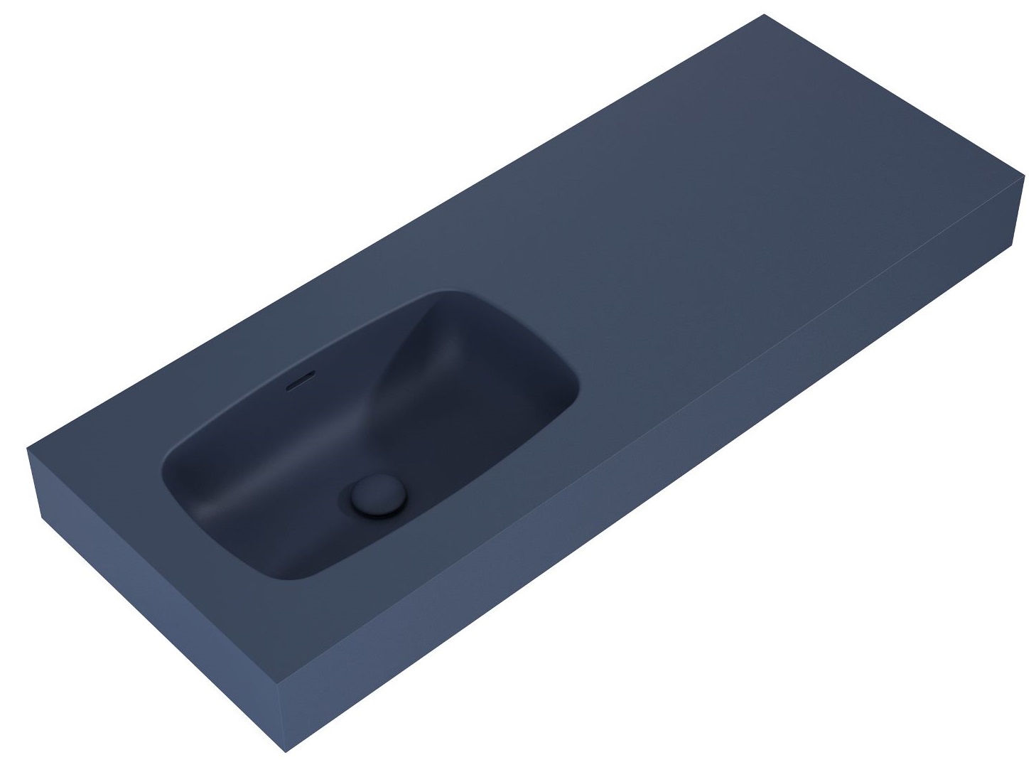 Elita Dimple lavabo 121x46 cm rectangulaire classique bleu RE041201027030