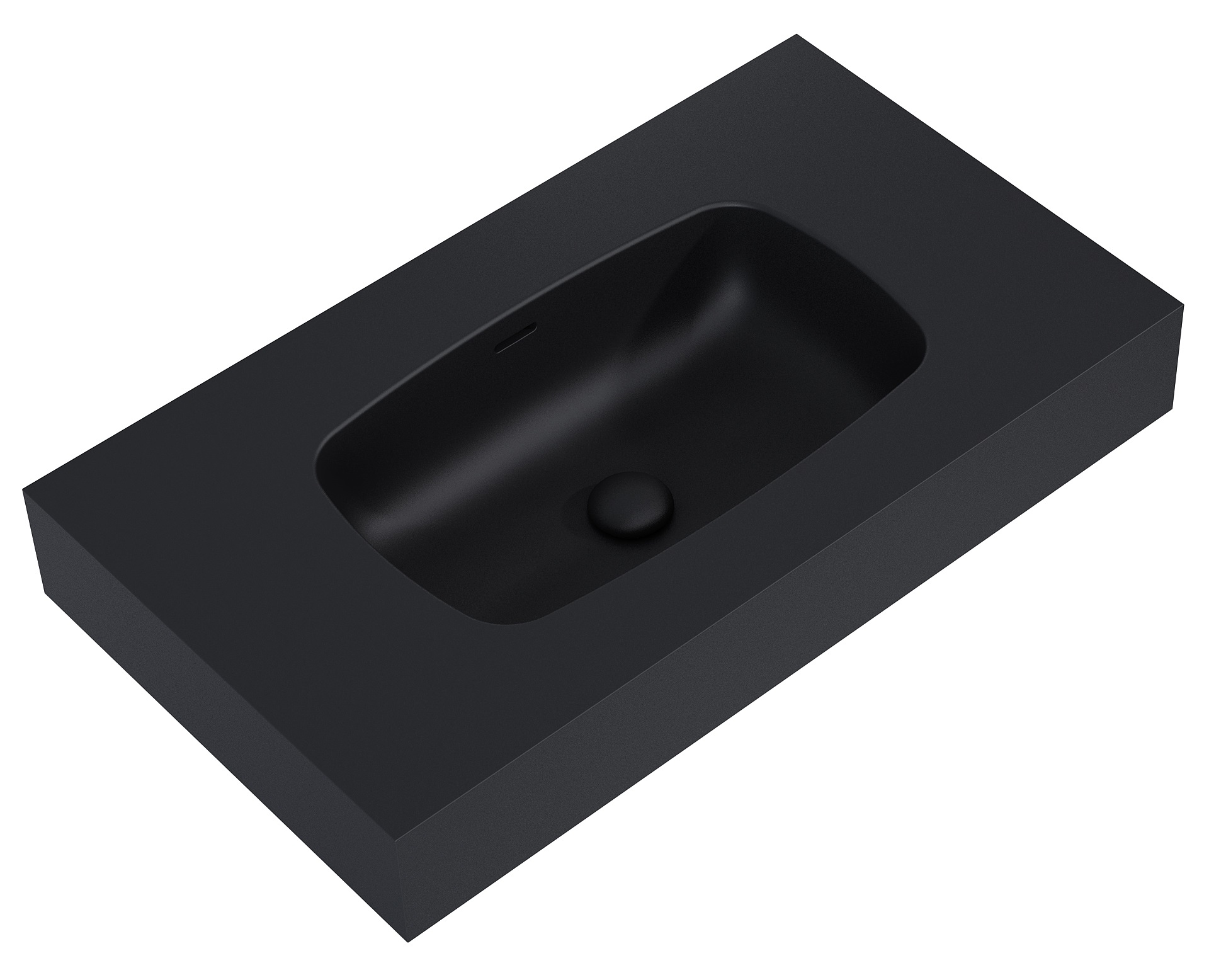 Elita Dimple lavabo 80.6x46 cm rectangulaire classique noir RE040800027160