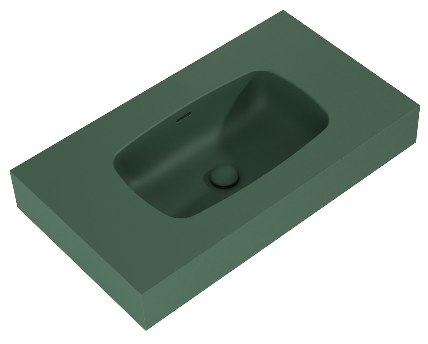 Elita Dimple lavabo 80.6x46 cm rectangulaire classique vert RE040800027010