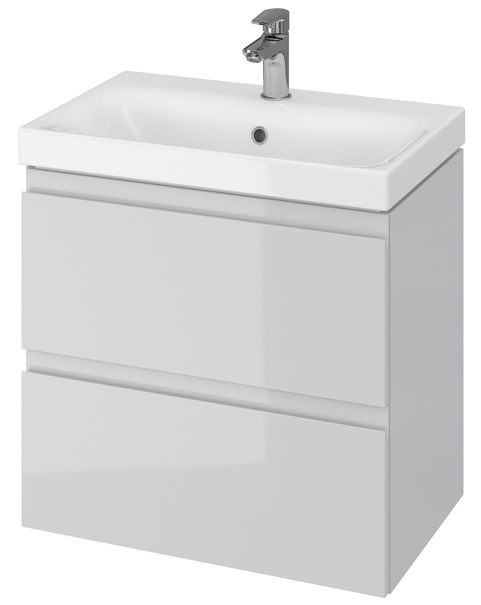 Cersanit Moduo armoire 59.5x37.5x57 cm sous-lavabo suspendu gris S590-003-ECO