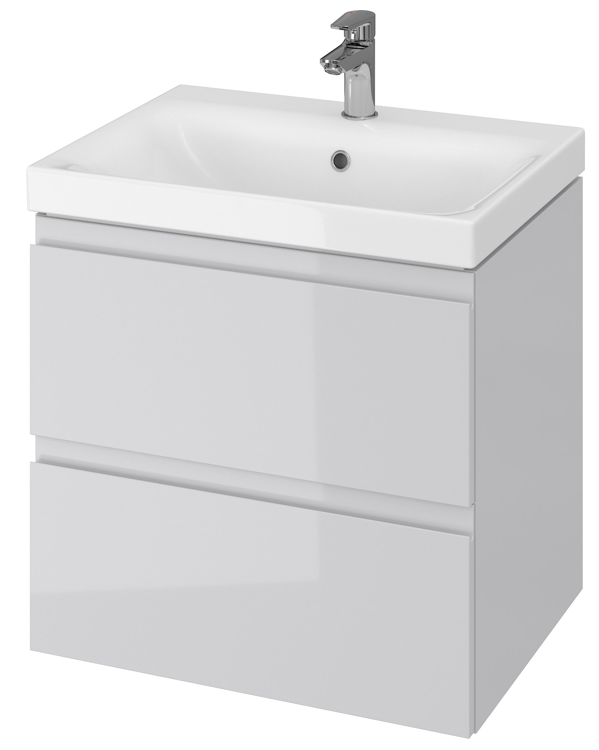 Cersanit Moduo armoire 59.5x44.7x57 cm sous-lavabo suspendu gris S590-009-ECO