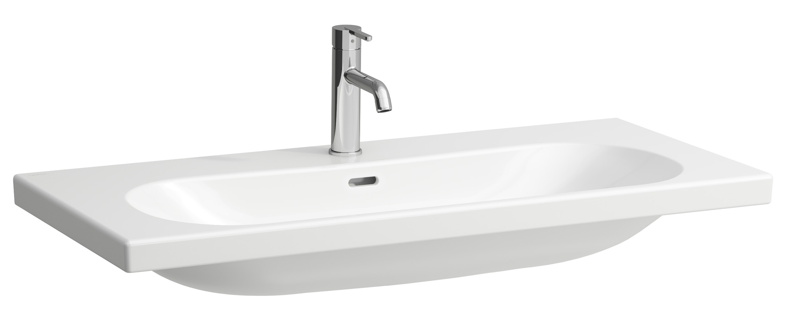 Laufen Lua lavabo 100x46 cm rectangulaire de meuble blanc brillant H8100890001091