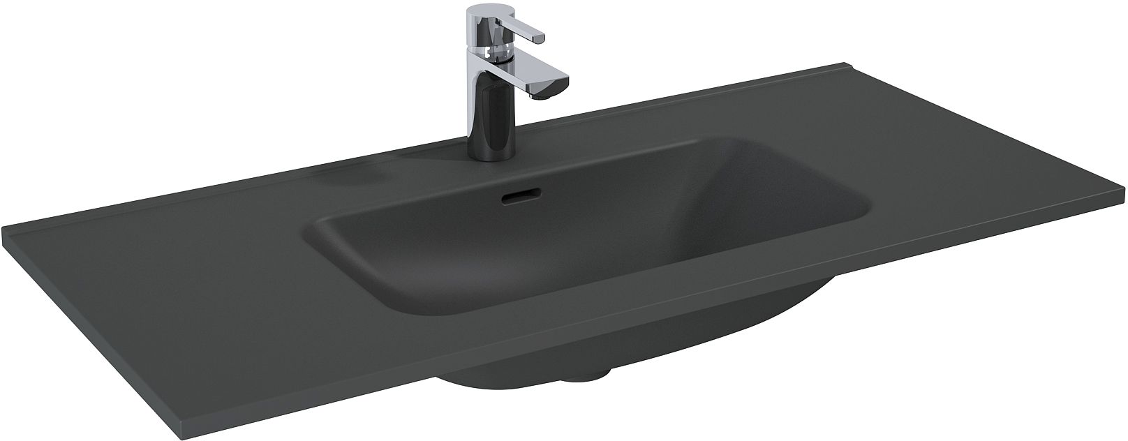 Elita Skappa lavabo 100.8x46 cm rectangulaire de meuble anthracite RE041006066010