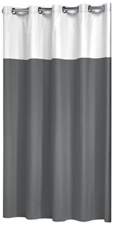 Sealskin Double rideau de douche 200x180 cm blanc-gris 233521314