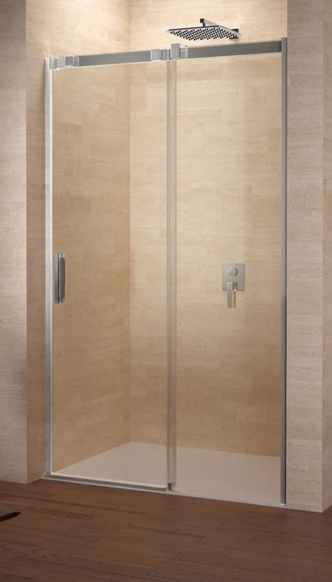 Riho Ocean porte de douche 140 cm coulissant chrome brillant/verre transparent G006003120