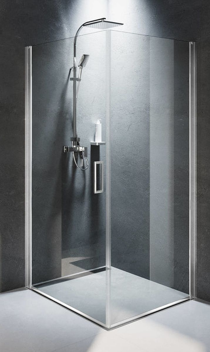 Riho Novik cabine de douche 100x90 cm rectangulaire chrome brillant/verre transparent G003012120