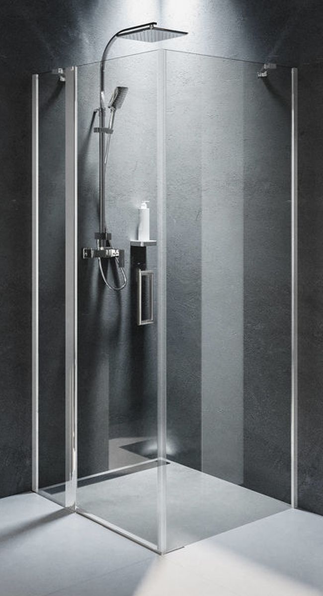 Riho Novik cabine de douche 90x90 cm carrée chrome brillant/verre transparent G003019120
