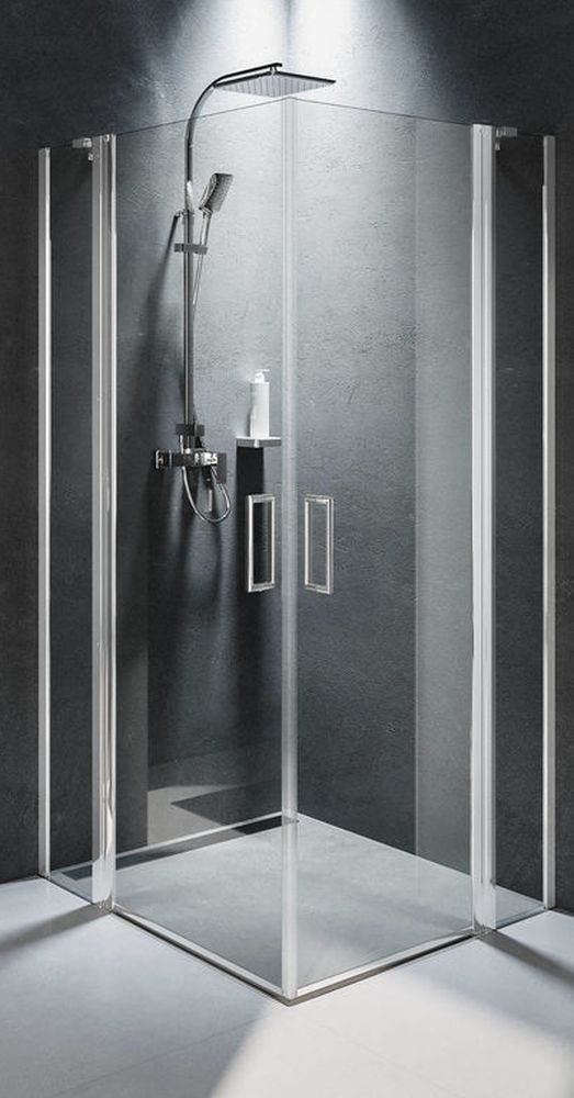 Riho Novik cabine de douche 90x90 cm carrée chrome brillant/verre transparent G003020120