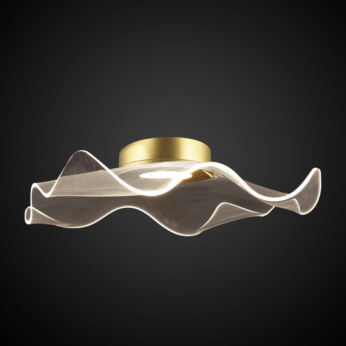 Altavola Design Velo plafonnier 1x30 W transparent-doré LA101/CE2_gold