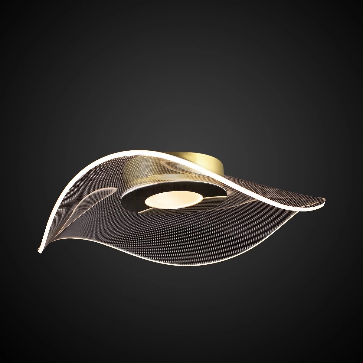 Altavola Design Velo plafonnier 1x30 W transparent-doré LA101/CE1_gold