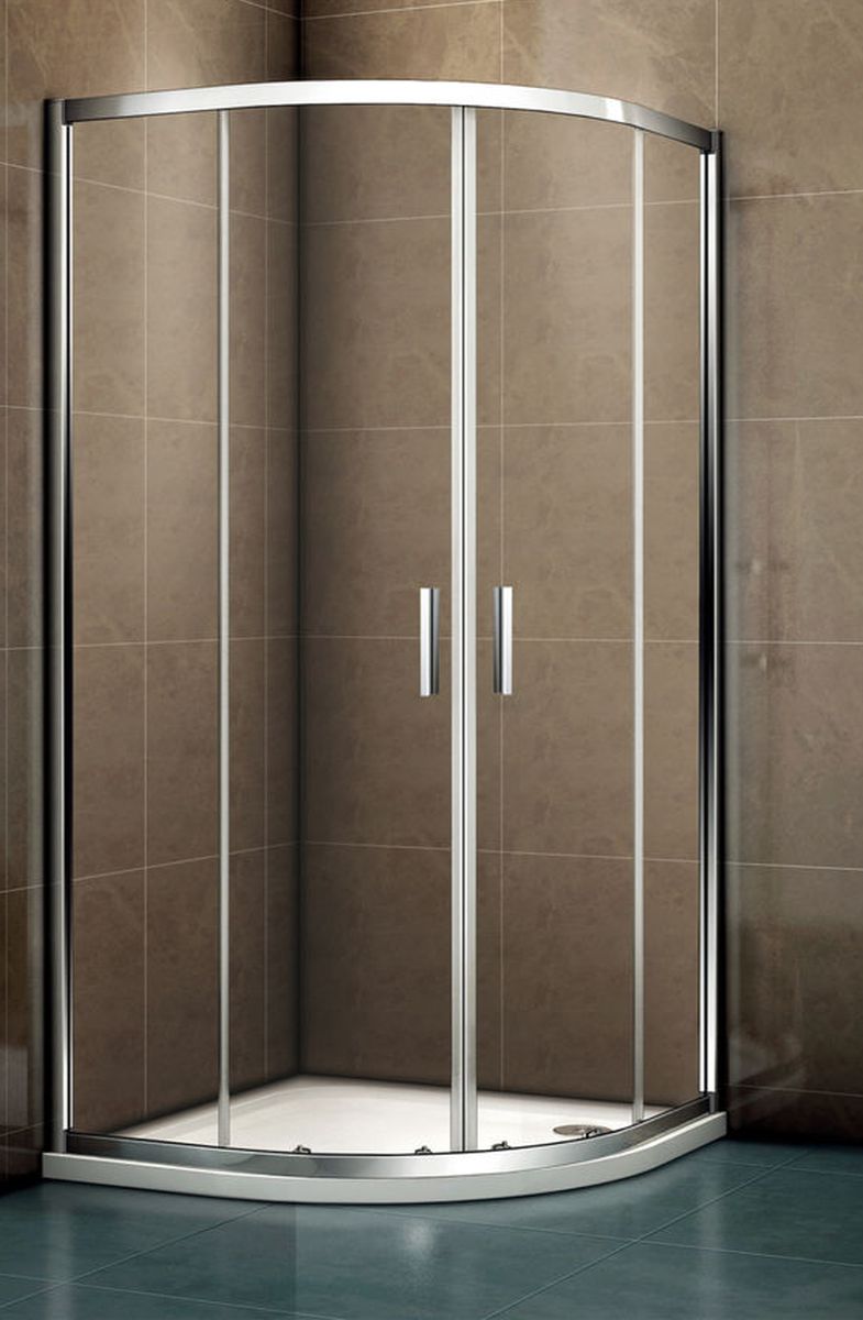 Riho Hamar 2.0 cabine de douche 80x80 cm semi-circulaire chrome brillant/verre transparent G007001120