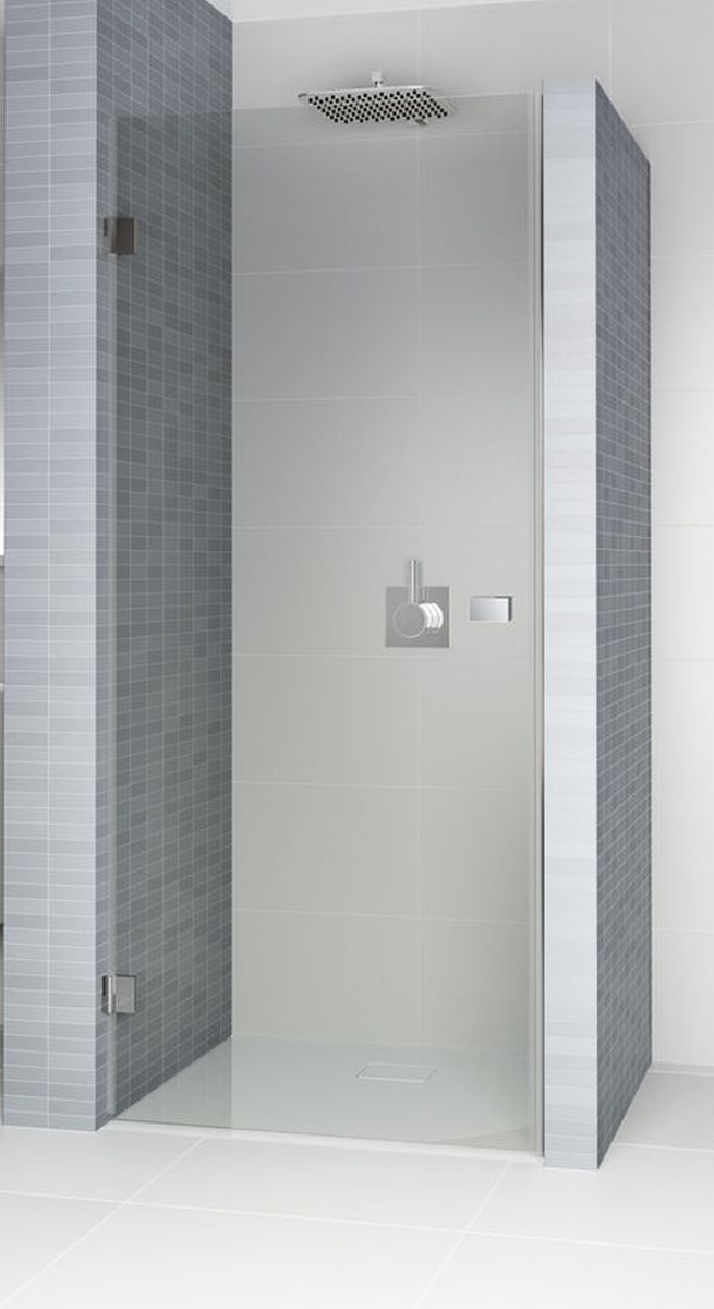 Riho Scandic porte de douche 70 cm à ouverture basculante noir mat/verre transparent G001001121