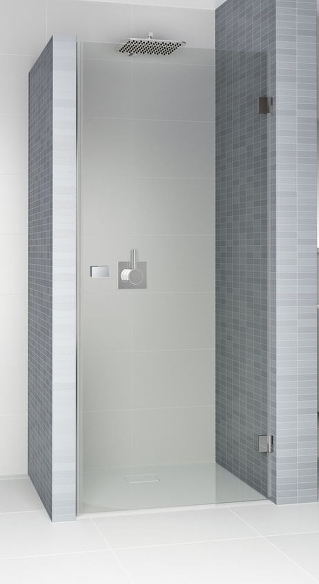 Riho Scandic porte de douche 90 cm à ouverture basculante noir mat/verre transparent G001006121