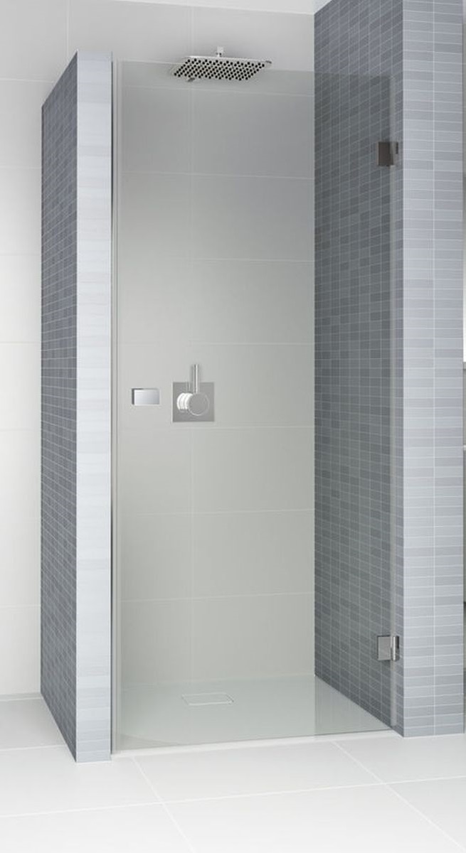 Riho Scandic porte de douche 80 cm à ouverture basculante chrome brillant/verre transparent G001004120