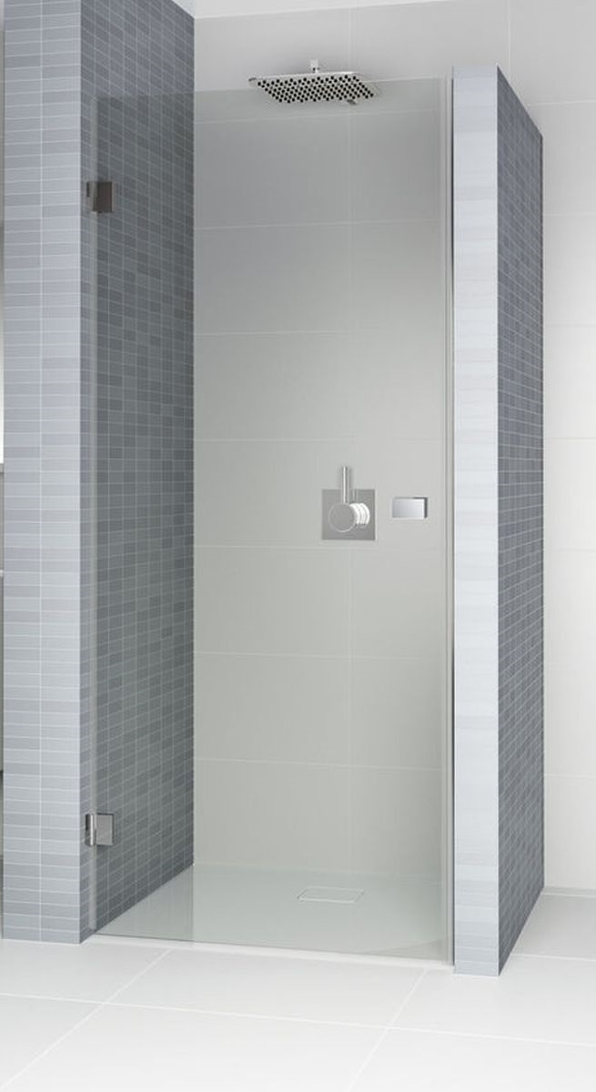 Riho Scandic porte de douche 100 cm à ouverture basculante chrome brillant/verre transparent G001007120