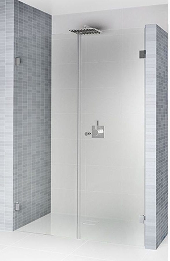 Riho Scandic porte de douche 140 cm à ouverture basculante noir mat/verre transparent G001016121