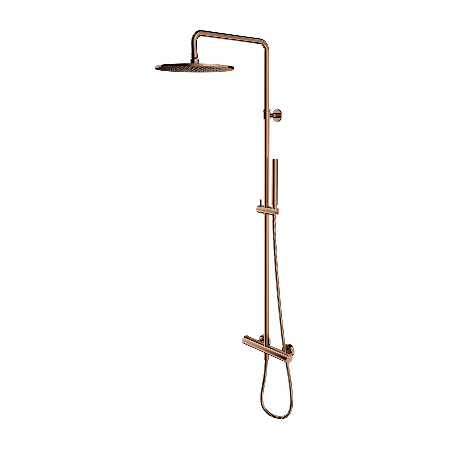 Omnires Y ensemble de douche mural avec thermostat oui cuivre Y1244SUCP