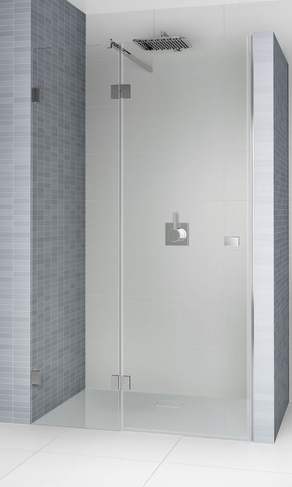 Riho Scandic porte de douche 100 cm à ouverture basculante chrome brillant/verre transparent G001023120
