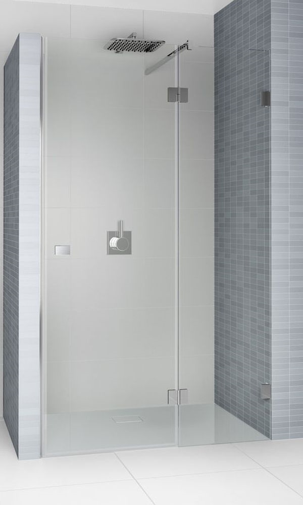 Riho Scandic porte de douche 140 cm à ouverture basculante chrome brillant/verre transparent G001028120
