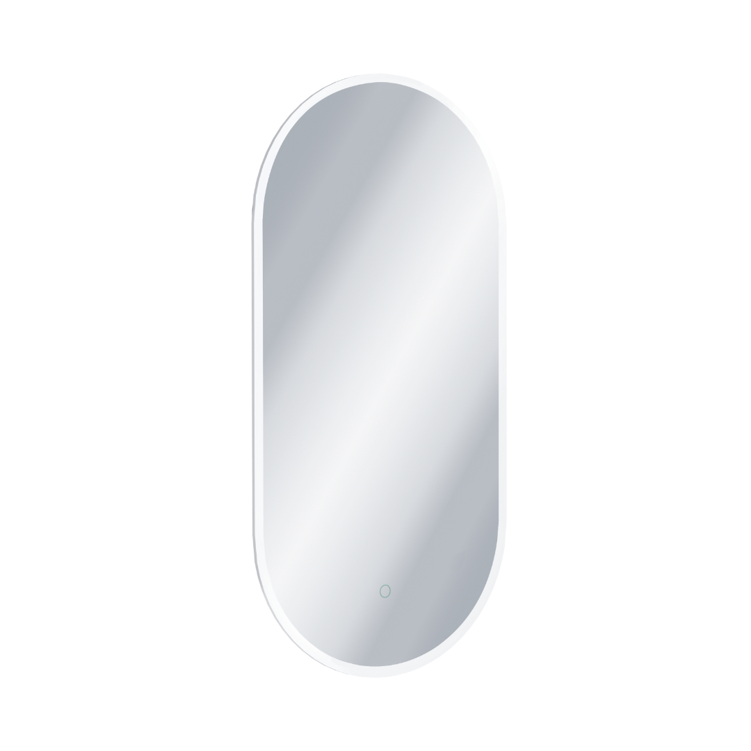 Excellent Lumiro miroir 50x100 cm ovale avec éclairage oui blanc DOEX.LU100.050.AC