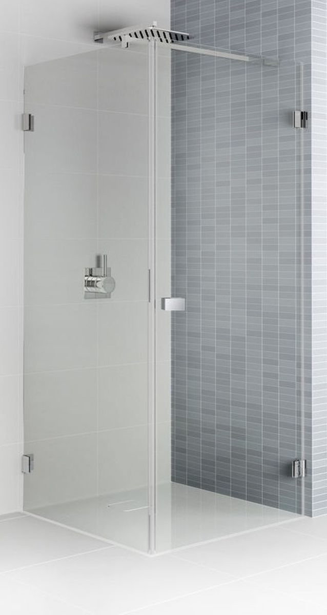 Riho Scandic cabine de douche 100x80 cm rectangulaire chrome brillant/verre transparent G001044120