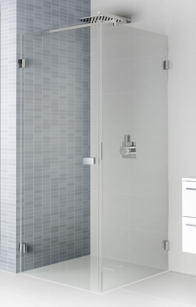 Riho Scandic cabine de douche 100x100 cm carrée noir mat/verre transparent G001047121