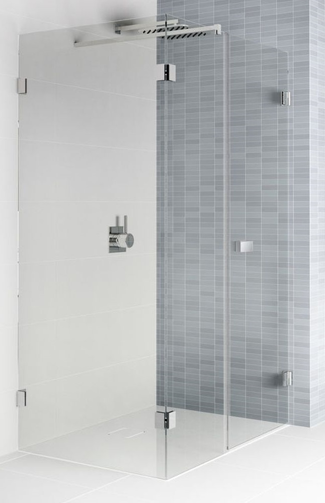 Riho Scandic cabine de douche 100x80 cm rectangulaire noir mat/verre transparent G001082121