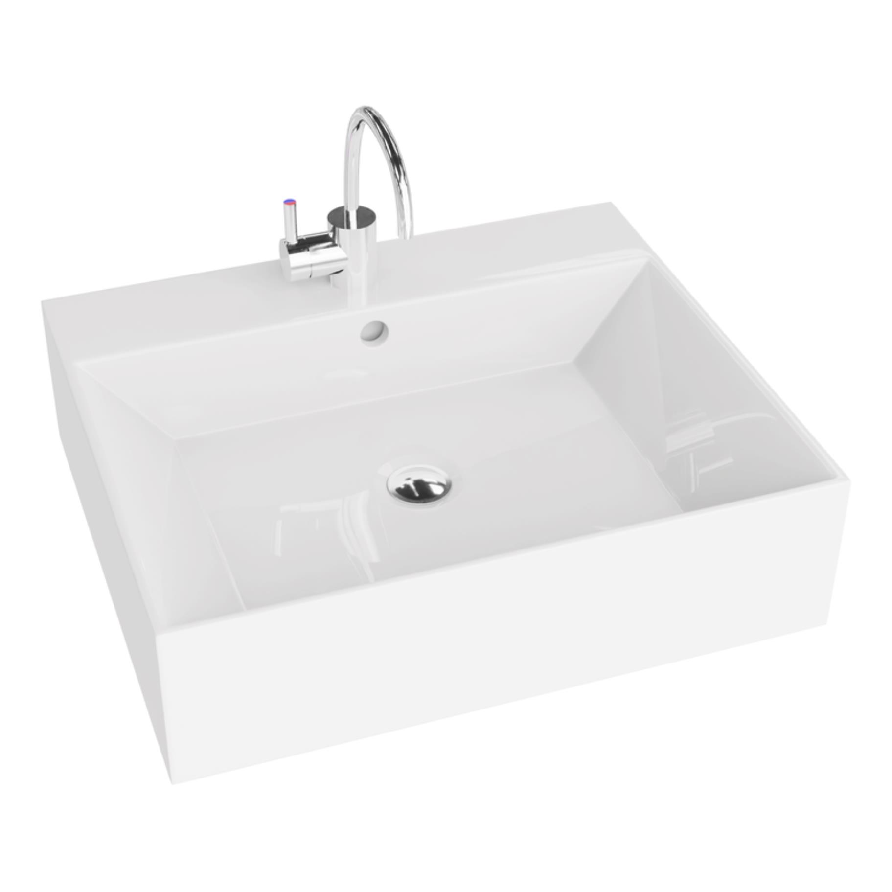 LaVita Vista lavabo 51x43 cm rectangulaire à poser blanc 5900378301554