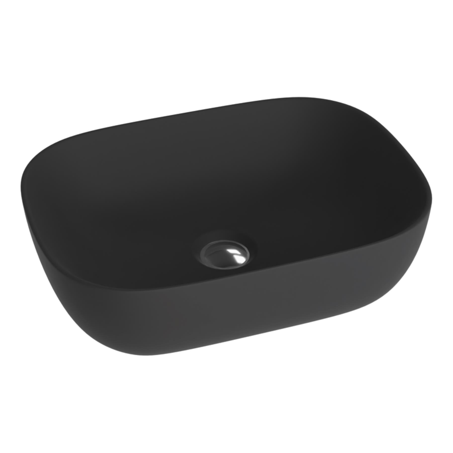 LaVita Costa lavabo 46x32.5 cm à poser noir 5908211404660