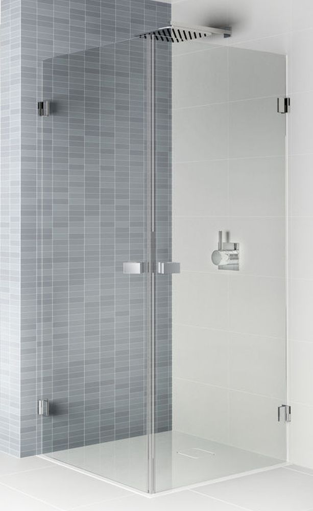 Riho Scandic cabine de douche 100x80 cm rectangulaire chrome brillant/verre transparent G001103120